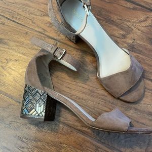 Art Deco ankle strap heels